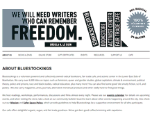 Tablet Screenshot of bluestockings.com